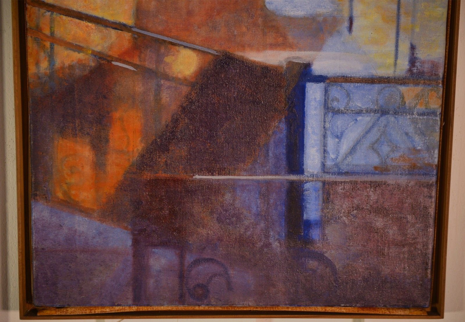 photo furniture Abstract Painting "Venice" By Monique Breton Prouté Called Pehem