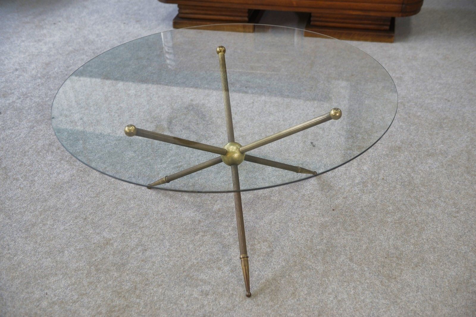 photo vinterior Coffee Table In Taste Of Maison Jansen 1970's