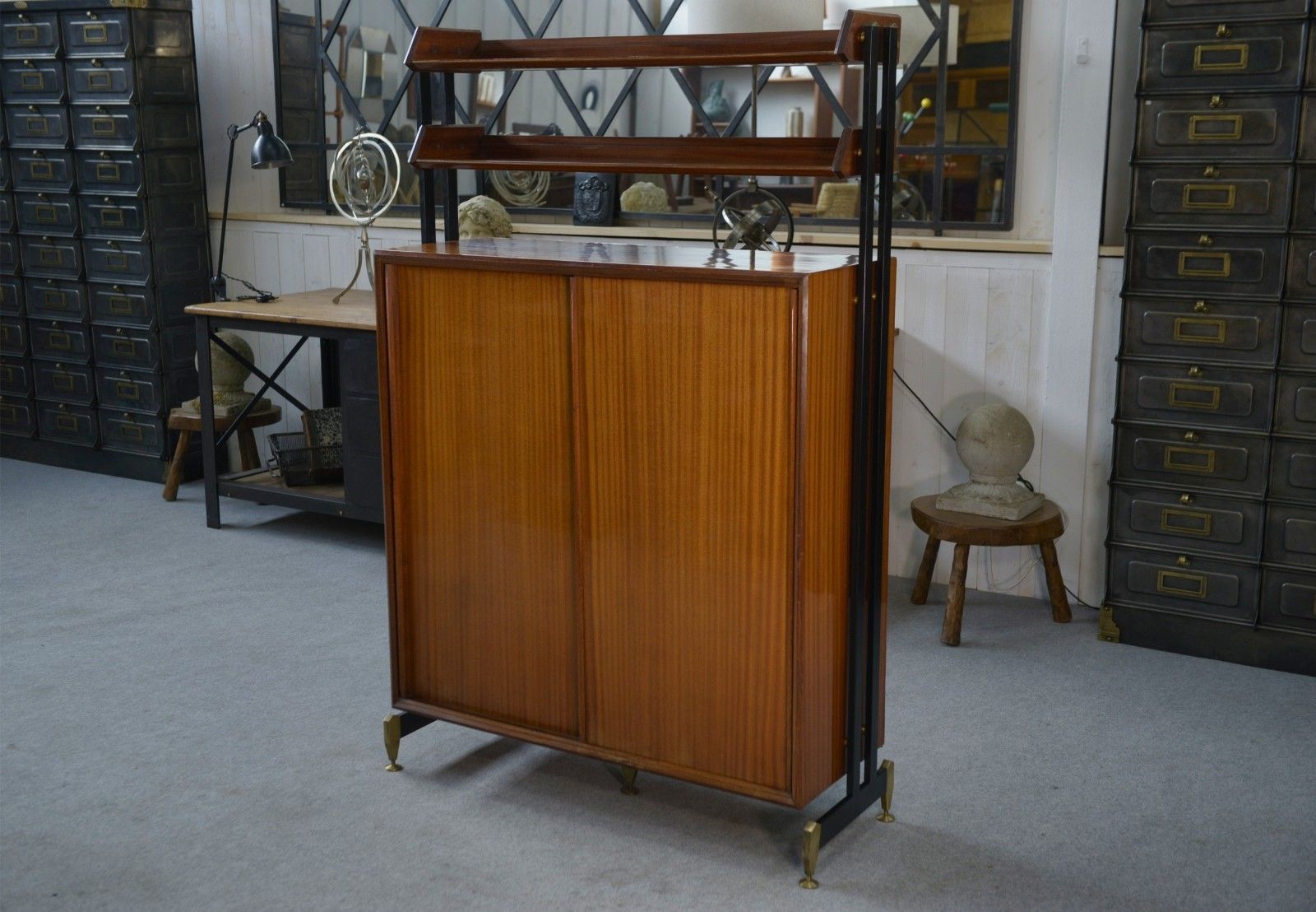 Minimalist Shelf Cabinet By Antonio Ferretti Milano 1960's photo 2865.0