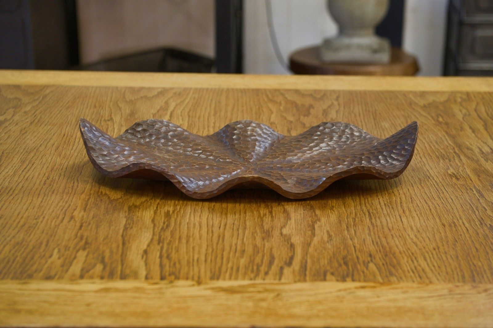 1950's Brutalist Oak Centerpiece photo Home Decor