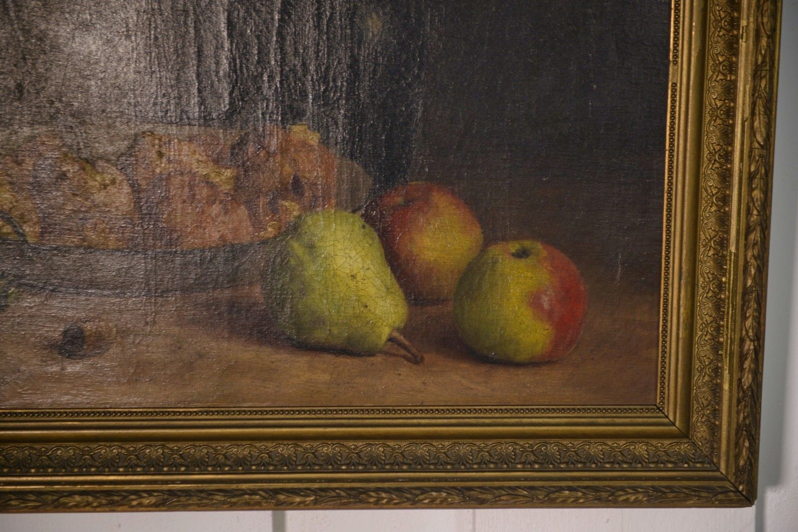 Oil Painting On Canvas Still Life Signed C.Declercq 1893 photo for sale