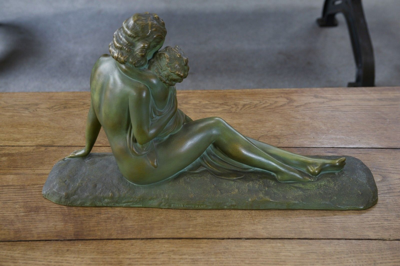 992.0 Bronze Patina Terracotta Sculpture By Ugo Cipriani photo