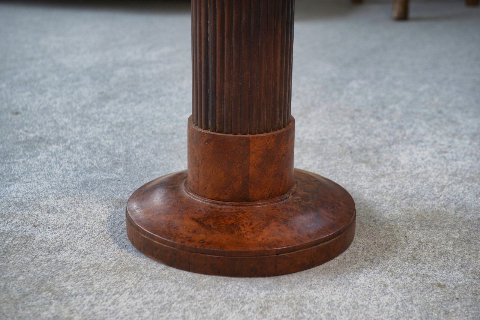 Art Deco Pedestal Attributed To Jules Leleu 1930's photo vintage