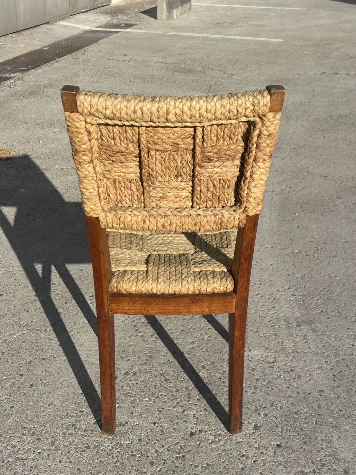 Audoux Minet Armchair And Chair Set, 1950s, Set Of 6 photo buy