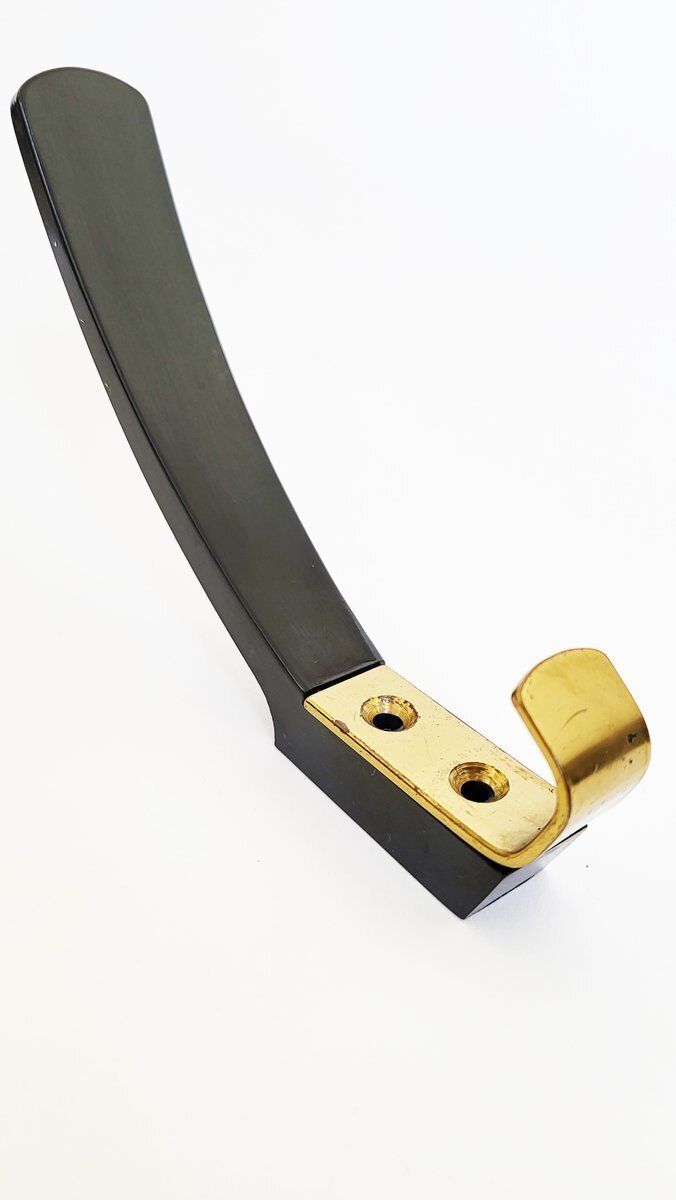 photo furniture Mid Century Austrian Bakelite And Brass Wall Hooks, 1950s, Set Of 6