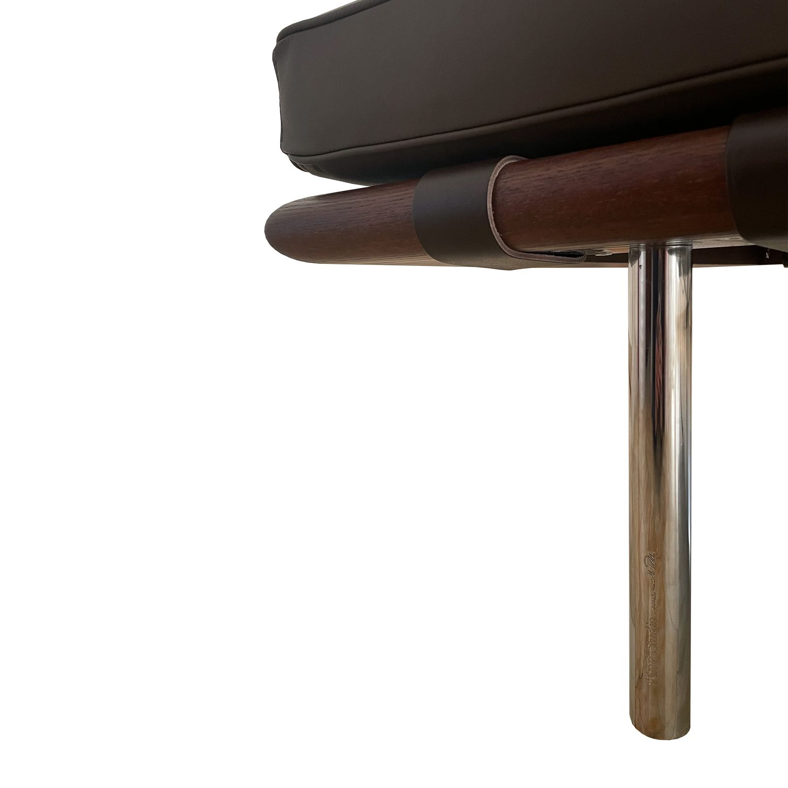 Barcelona Daybed By Ludwig Mies Van Der Rohe For Knoll, 1970s, Restored In Brown Leather photo furniture