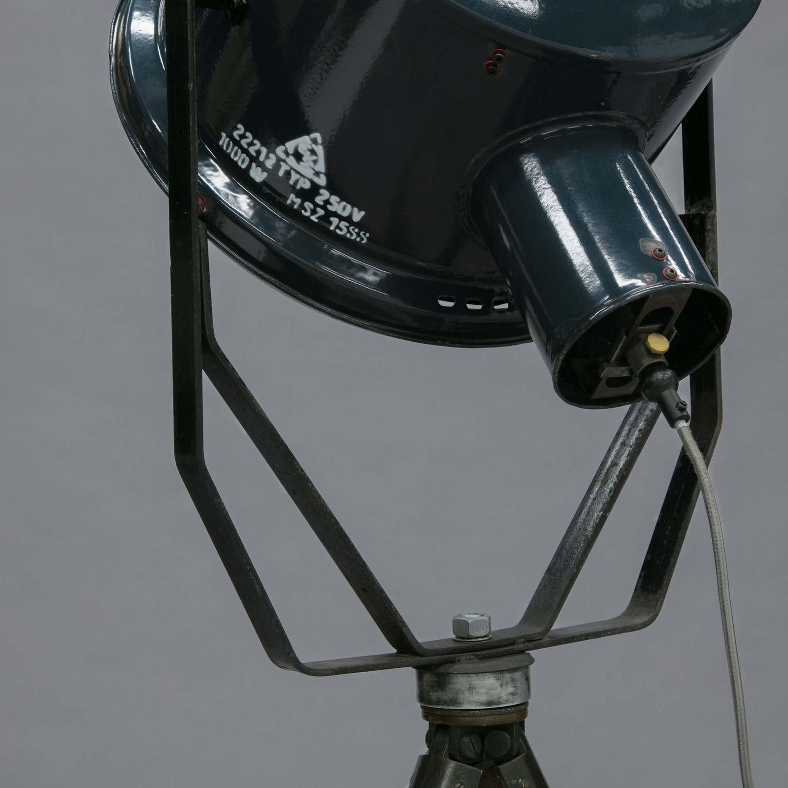 Hungarian Military Searchlight Floor Lamp On Wooden Tripod photo buy