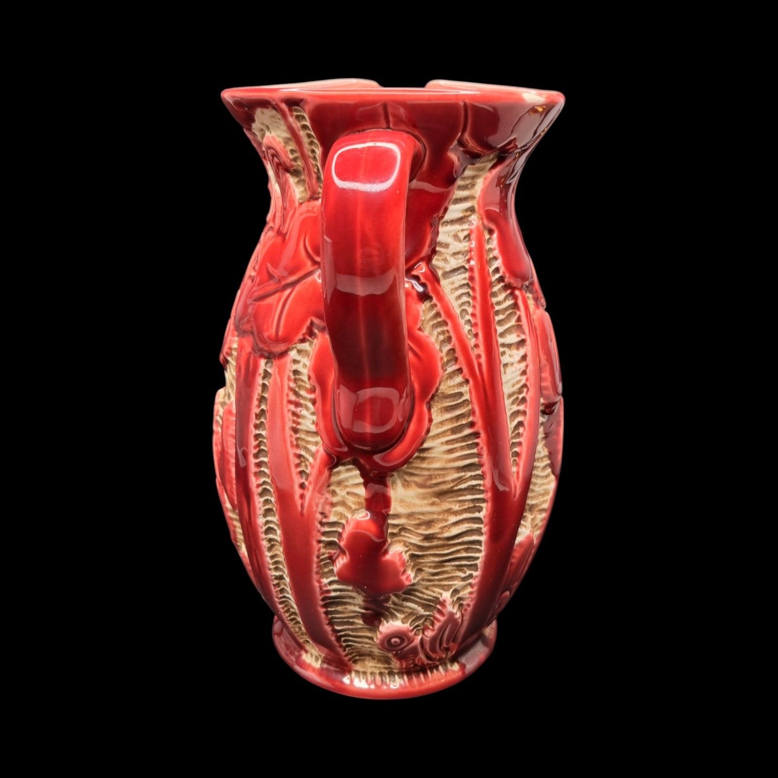 Art Deco Red Pitcher Vase Beswick Trentham Art Ware Woodland Jug 1930's photo Home Decor