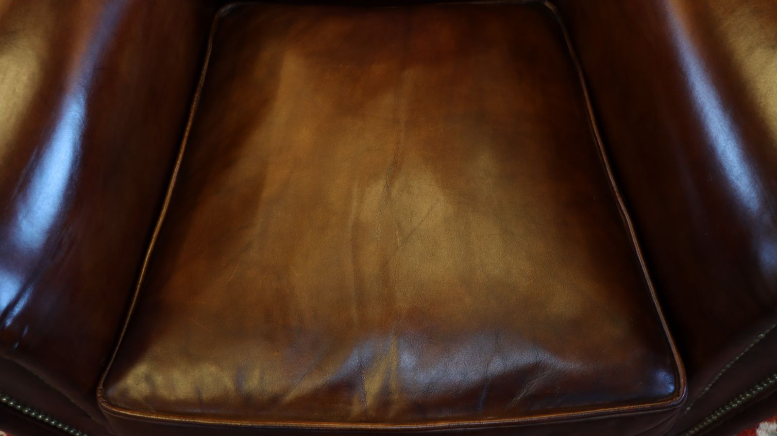 photo furniture Superb Timothy Oulton Flea Market Club Library Leather Armchair Antique Tobacco