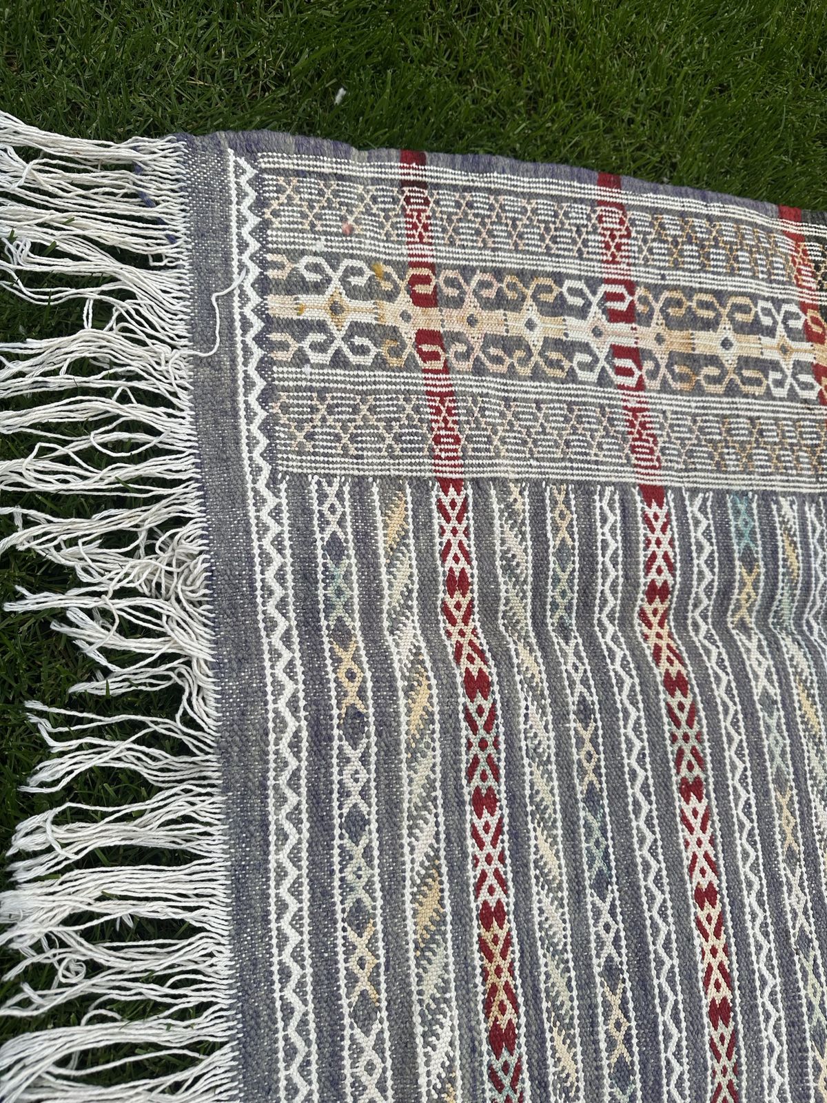 425.0 Original Nomadic Berber Handwoven Kilim Rug Tiflet photo
