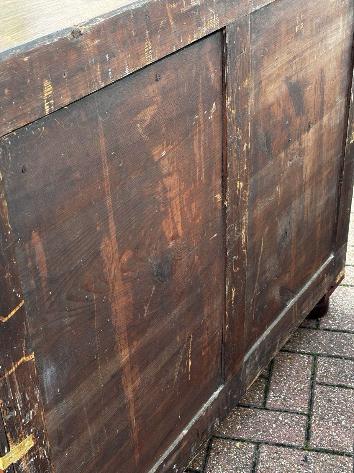 photo furniture Mahogany Campaign Secretaire Chest Of Drawers.
