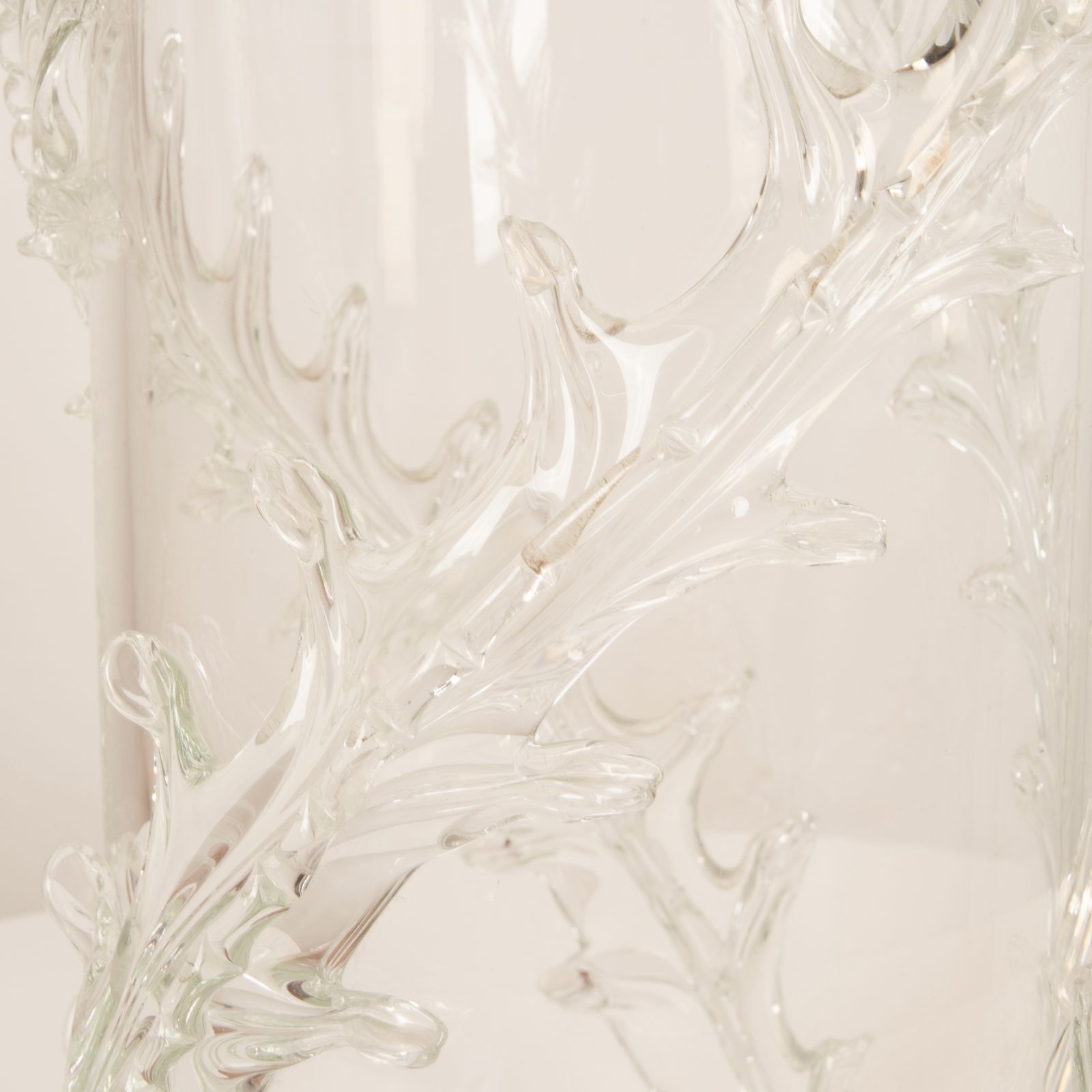 Rare Monumental Piumato Vase By Barovier E Toso From The 1940s photo Home Decor