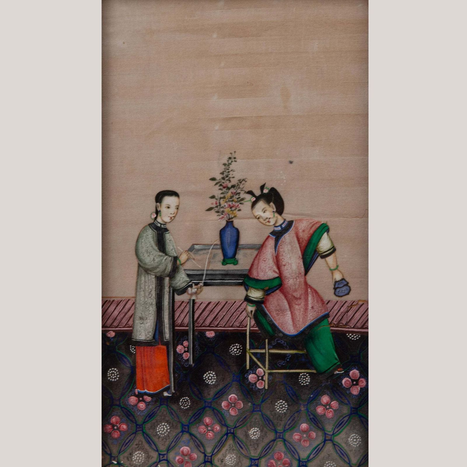 Chinees Interieurscène – School Van De Qing Dynastie