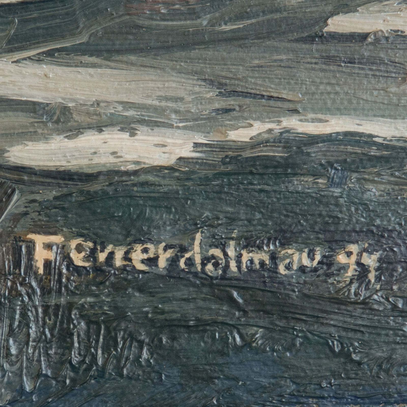 Mediterrane Vissersbootjes – Gesigneerd | Schilder Vooralsnog Onbekend photo vinterior
