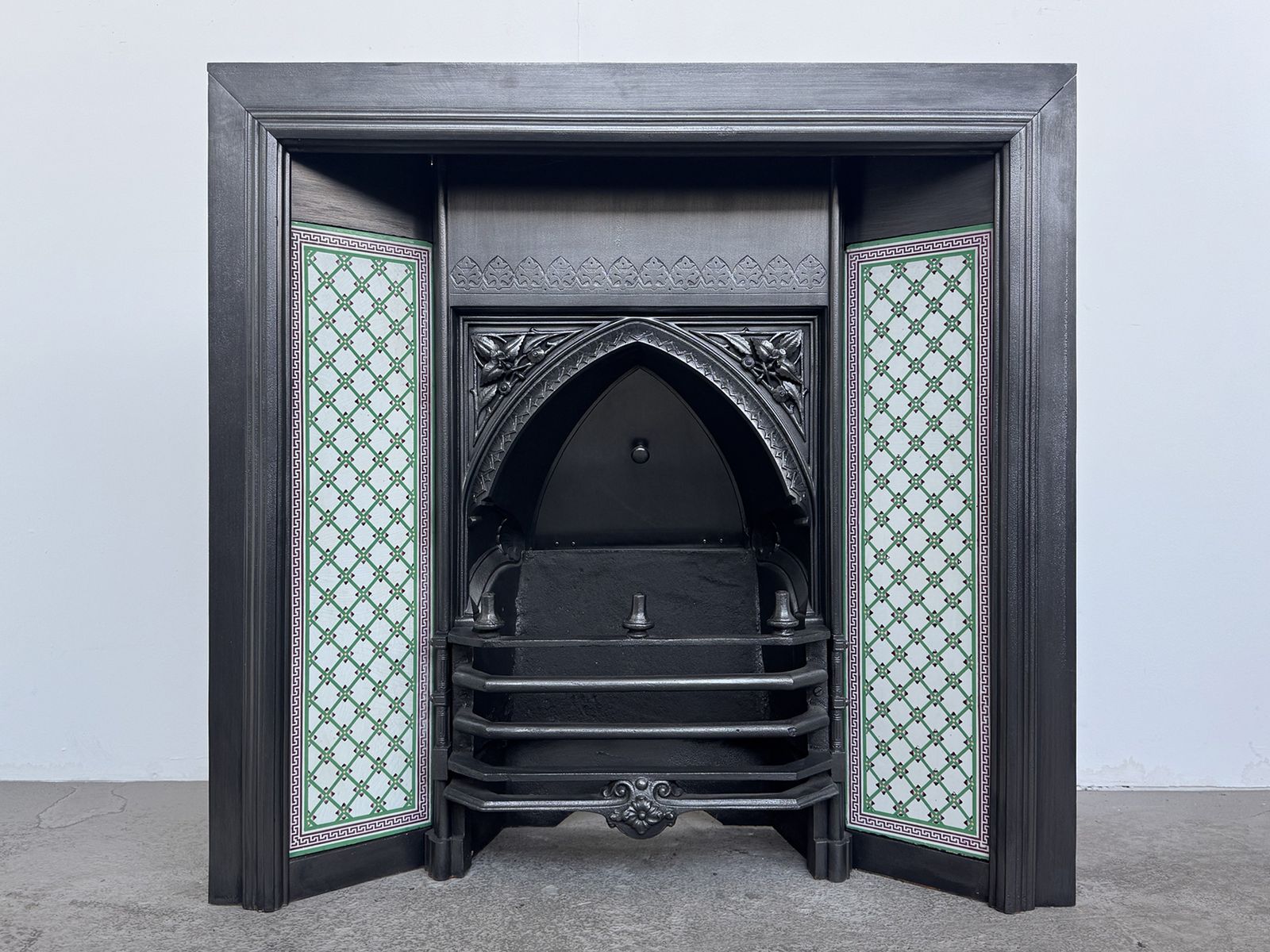 Large And Rare Victorian Gothic Fireplace Insert photo furniture