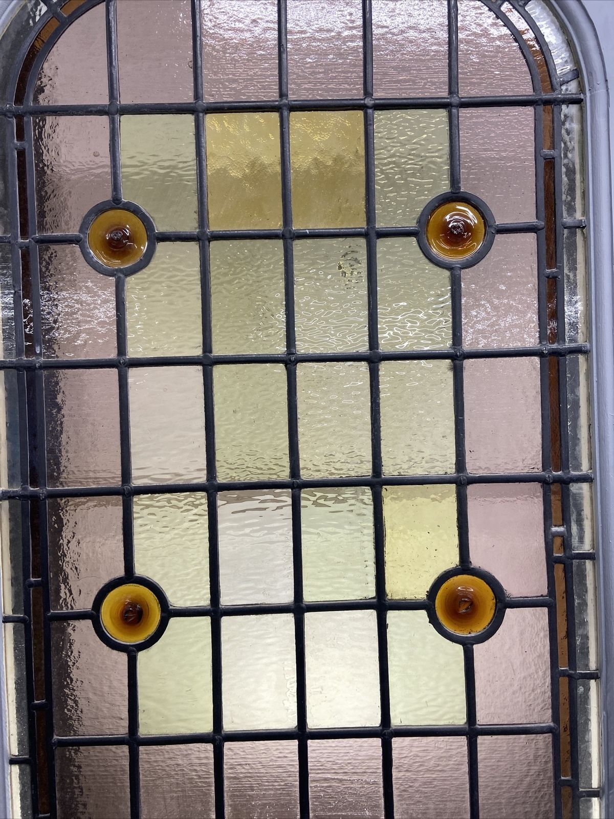 Victorian Edwardian Front Door Period Stained Glass Old Reclaimed Antique Wood photo vinterior