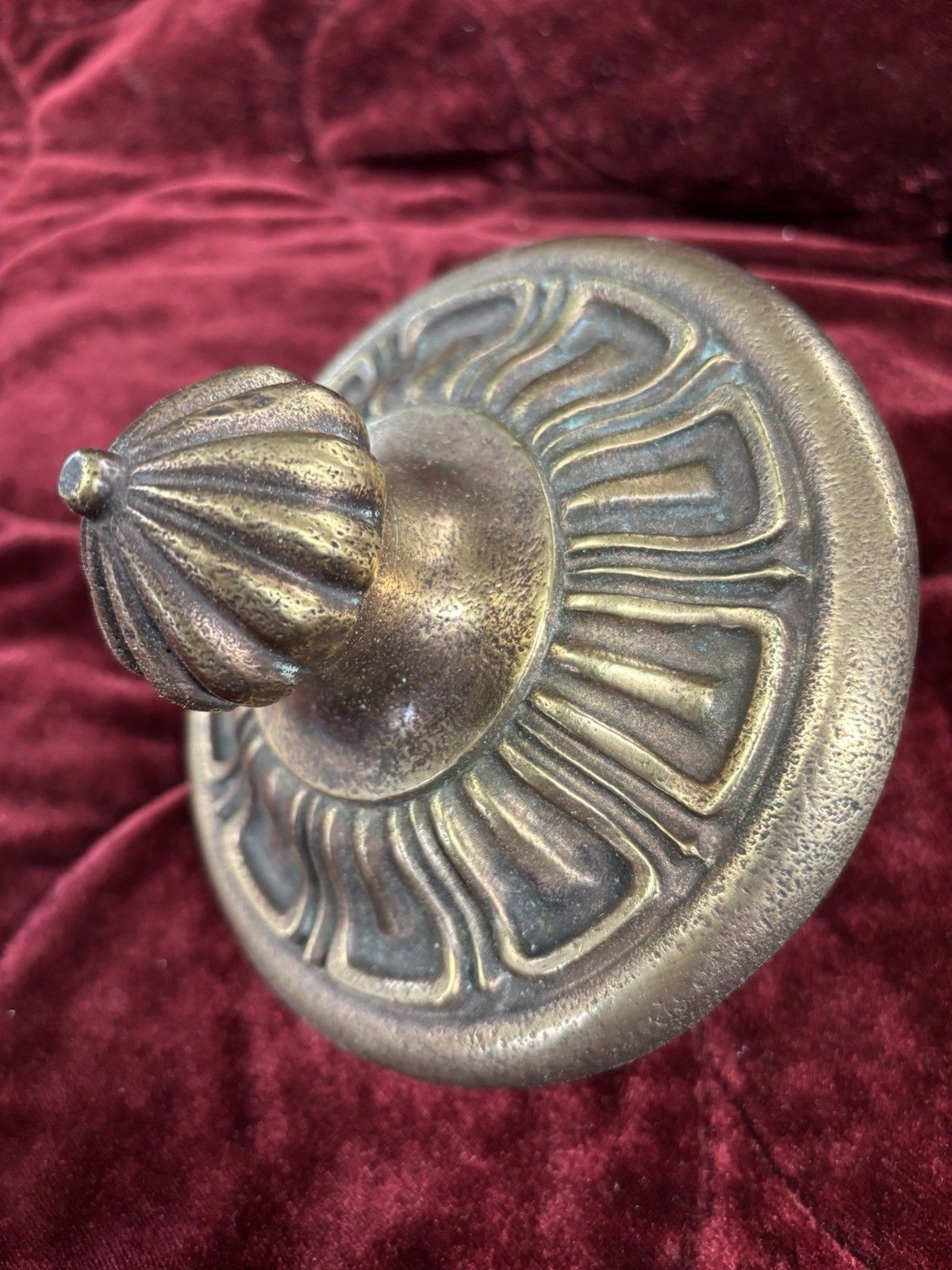 Large Solid Bronze Front Door Pull Handle Reclaimed Period Antique Bolts Patina photo for sale