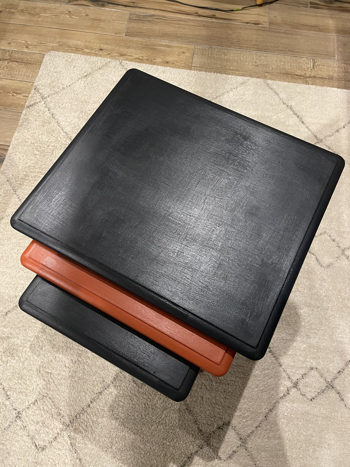 Nest Of Mid Century Painted Tables photo furniture