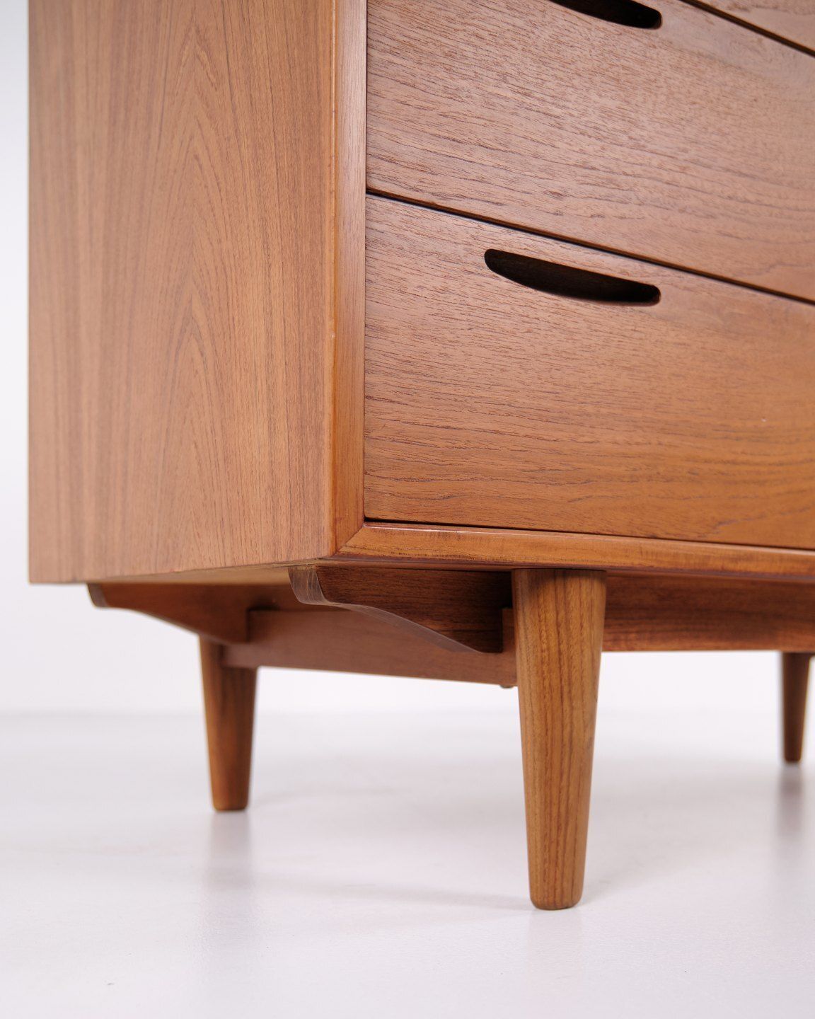 Chest Of Drawers   4 Drawers   Teak Wood   Ib Kofod Larsen   Brande Furniture Factory   1950s photo vintage