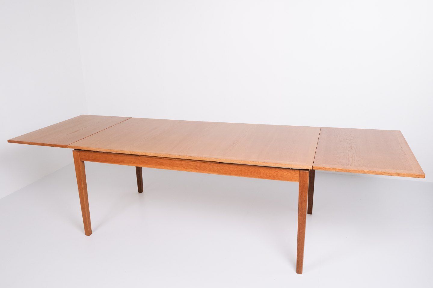 Dining Table With Extension   Oak   Kai Winding   Slagelse Furniture Factory   1960s photo vintage