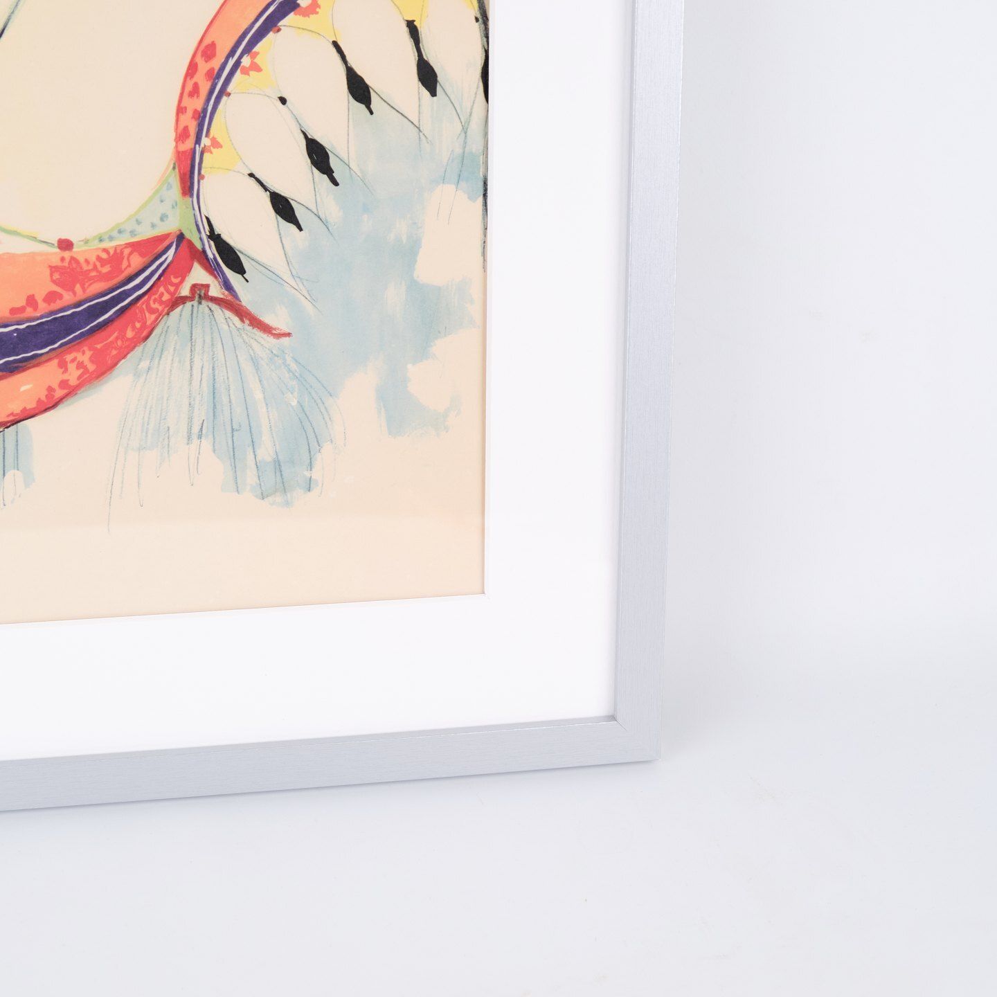 Silkscreen Poster By Bjørn Wiinblad   Motif Of Woman   Signed   1970s photo for sale