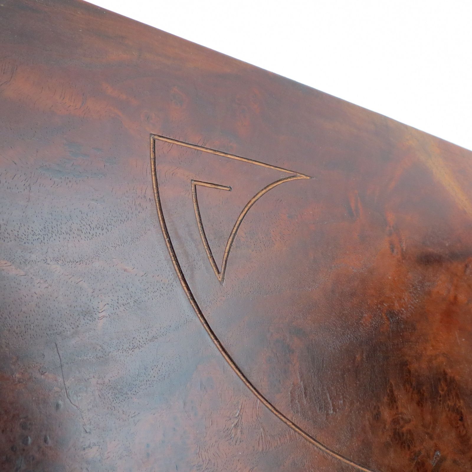 Art Nouveau Secessionist Carved Burr Walnut Wood Wall Hanging 1900 photo 150.0