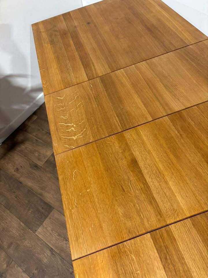 Contemporary Solid Oak Extending Dining Table photo 589.0