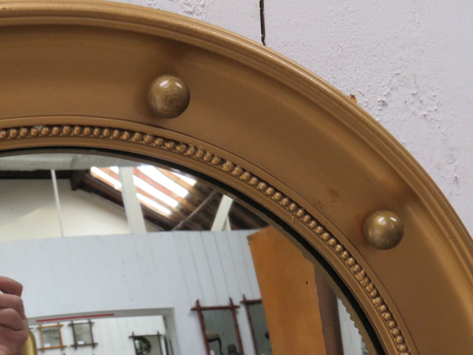 Mid 20th Century English Butlers Convex Mirror photo 165.0