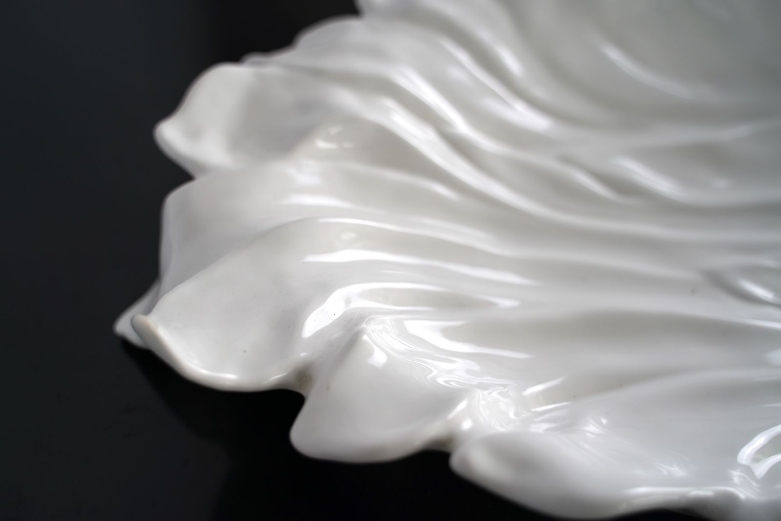Large Tommaso Barbi White Ceramic Centerpiece, Italy, 1970s photo Home Decor