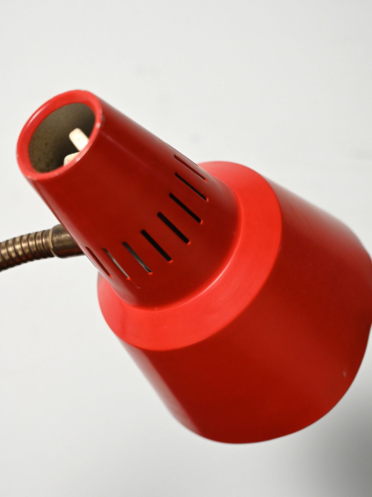 Red Table Lamp Produced By Gemi Rossa Anni ’60 photo vintage