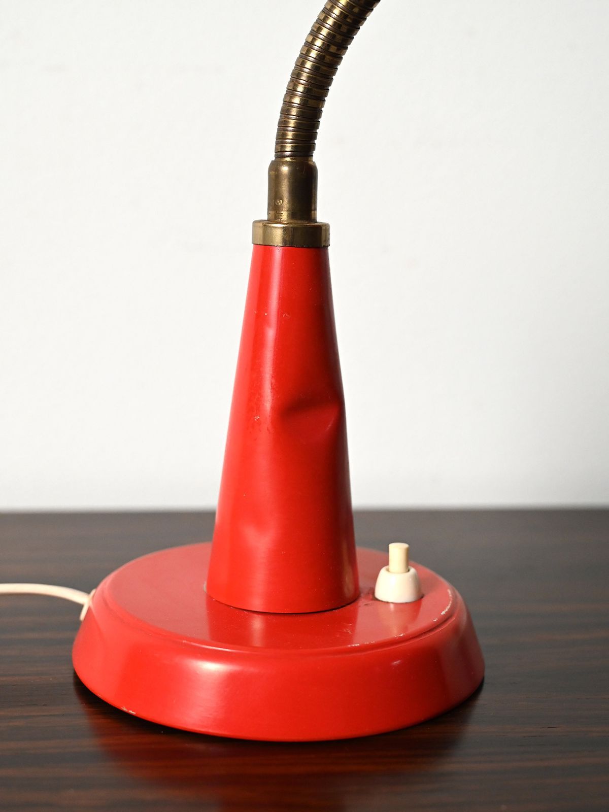 photo for sale Red Table Lamp Produced By Gemi Rossa Anni ’60