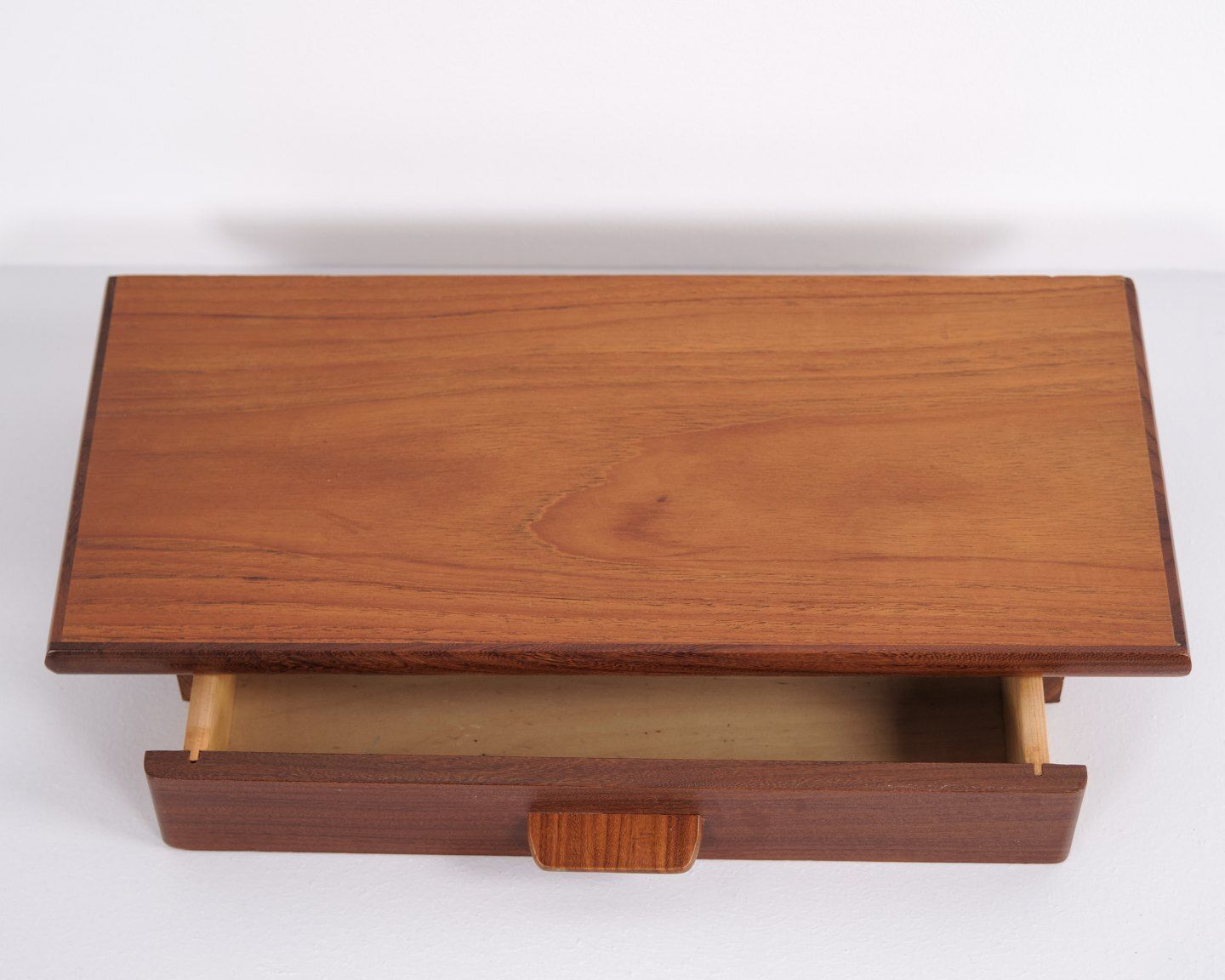 Wall Hung Shelf With Drawer   Teak   Poul M. Volther   1960s photo 245.0