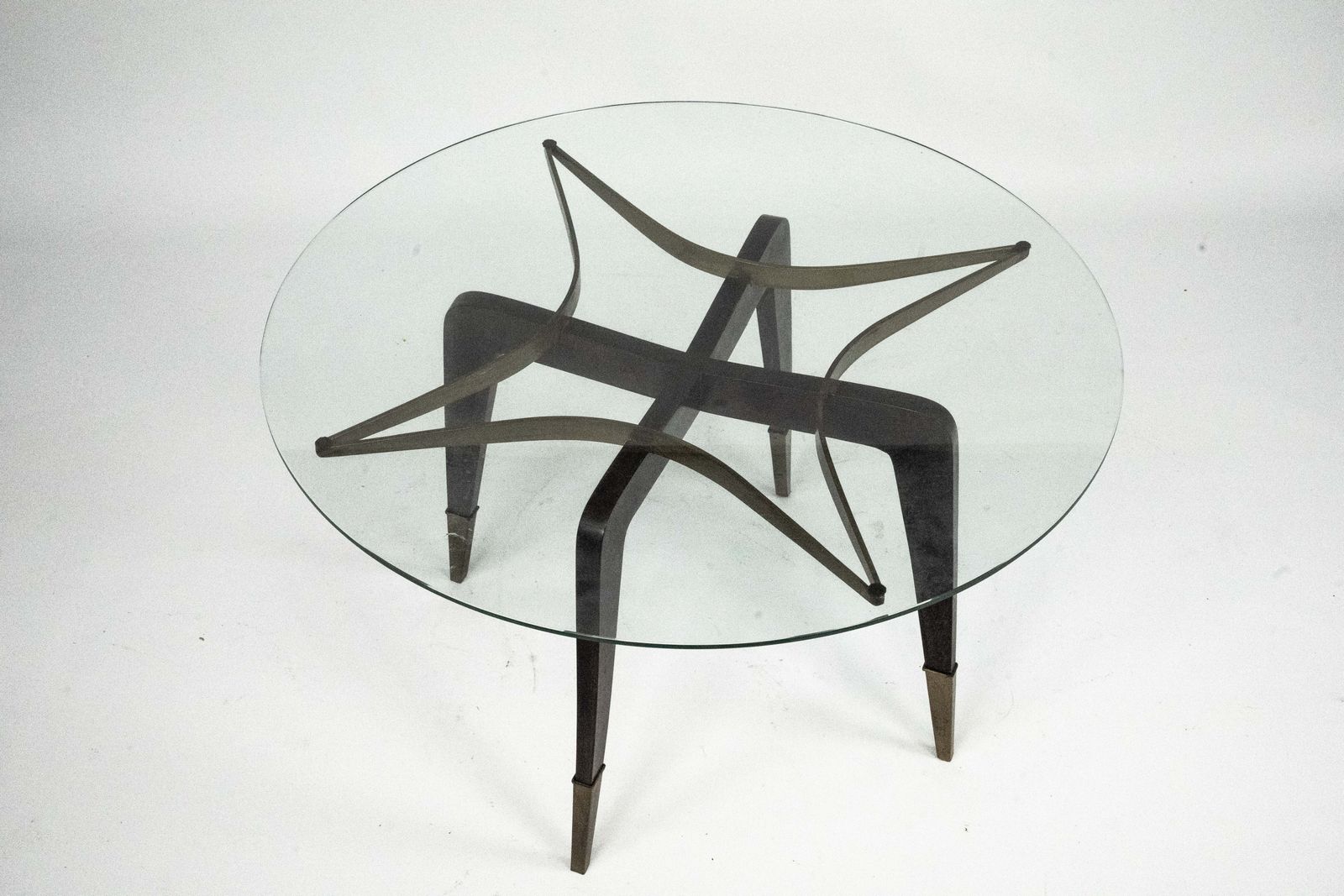 Rare Mid Century Round Coffee Table By Paolo Buffa, Italy, 1950s. photo for sale