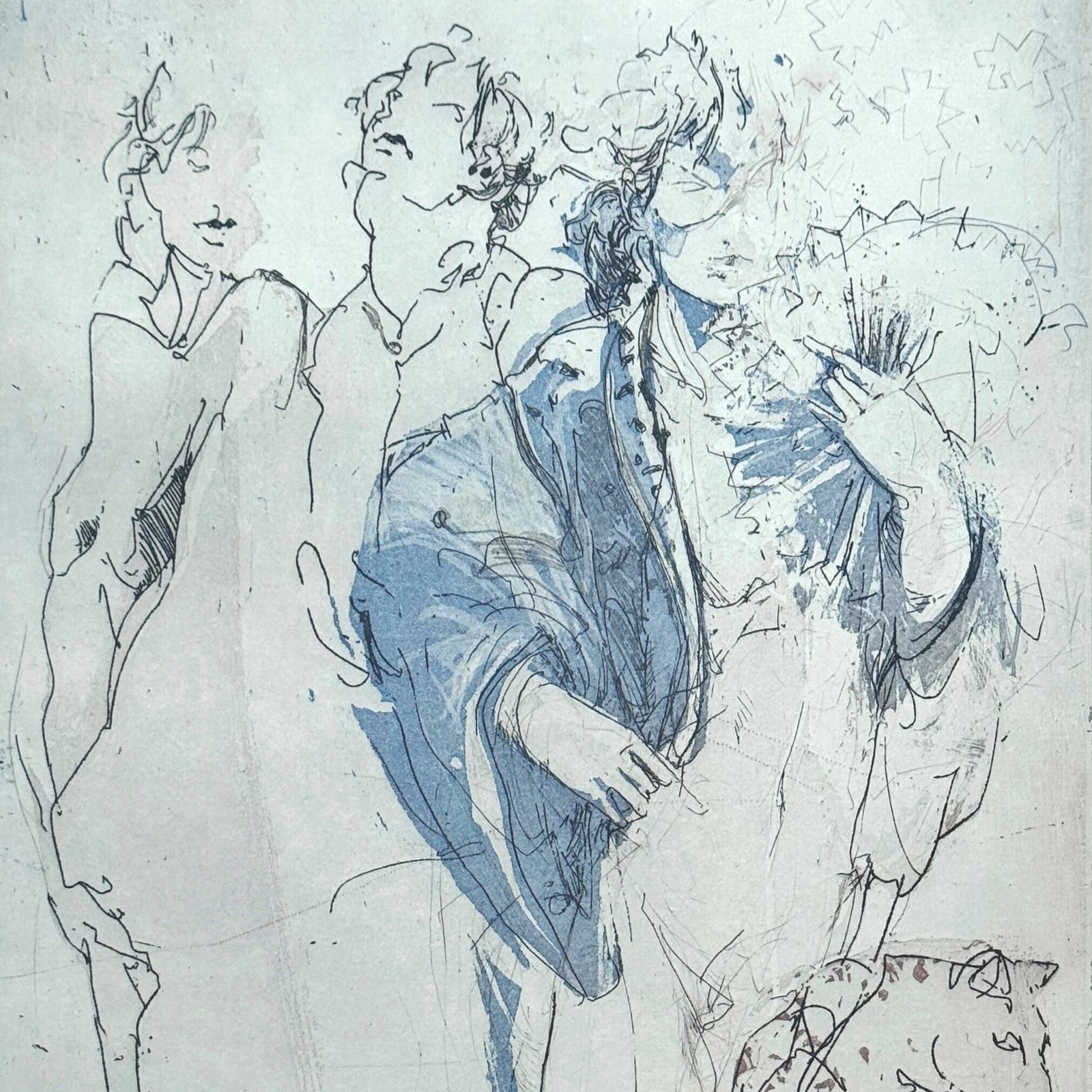 Jurgen Gorg (German B.1951)   Original 1987 Signed Etching 'Fashion'   75/100 photo for sale