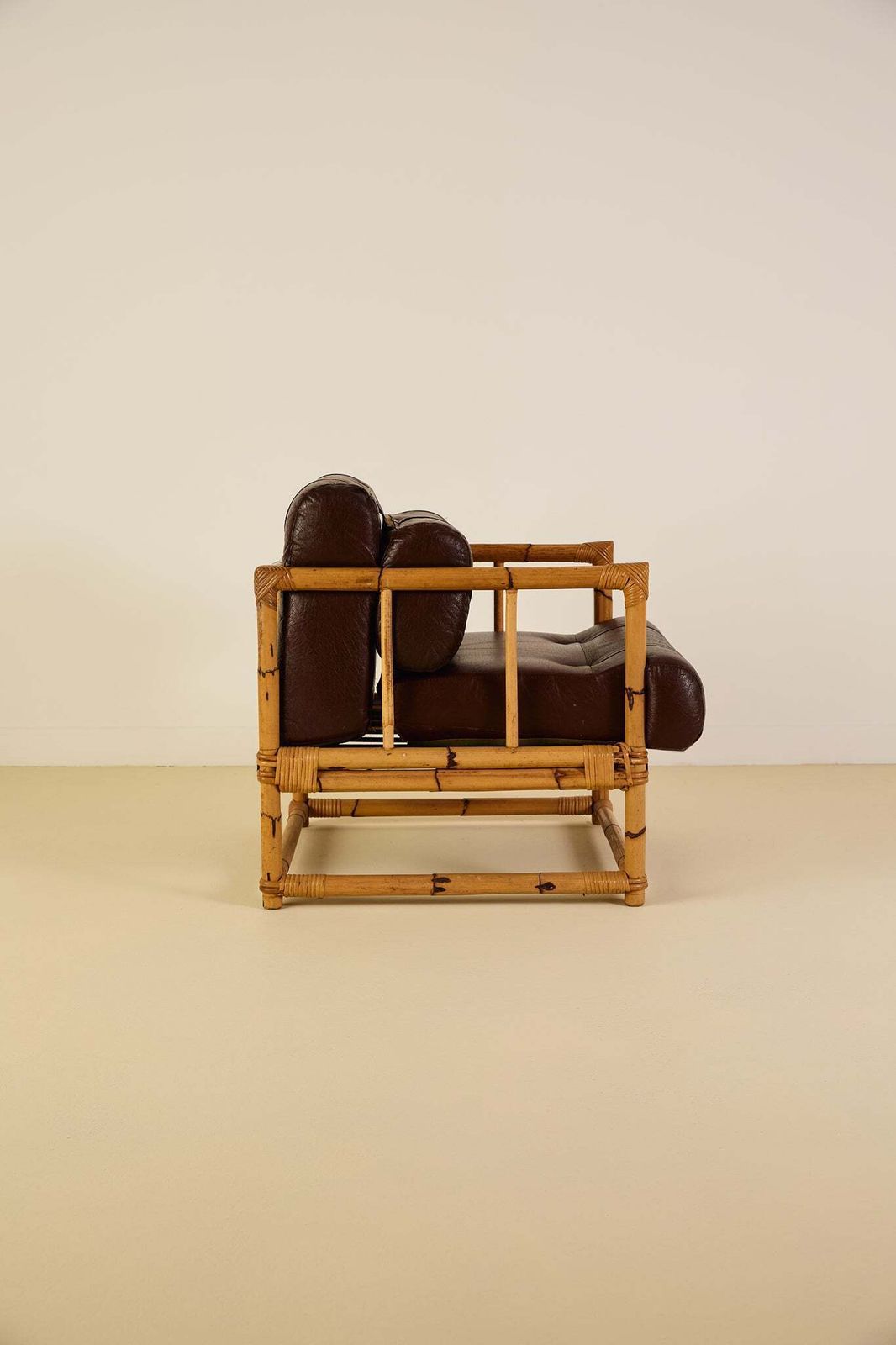 Mid Century Bamboo Armchair, 1970s photo 850.0