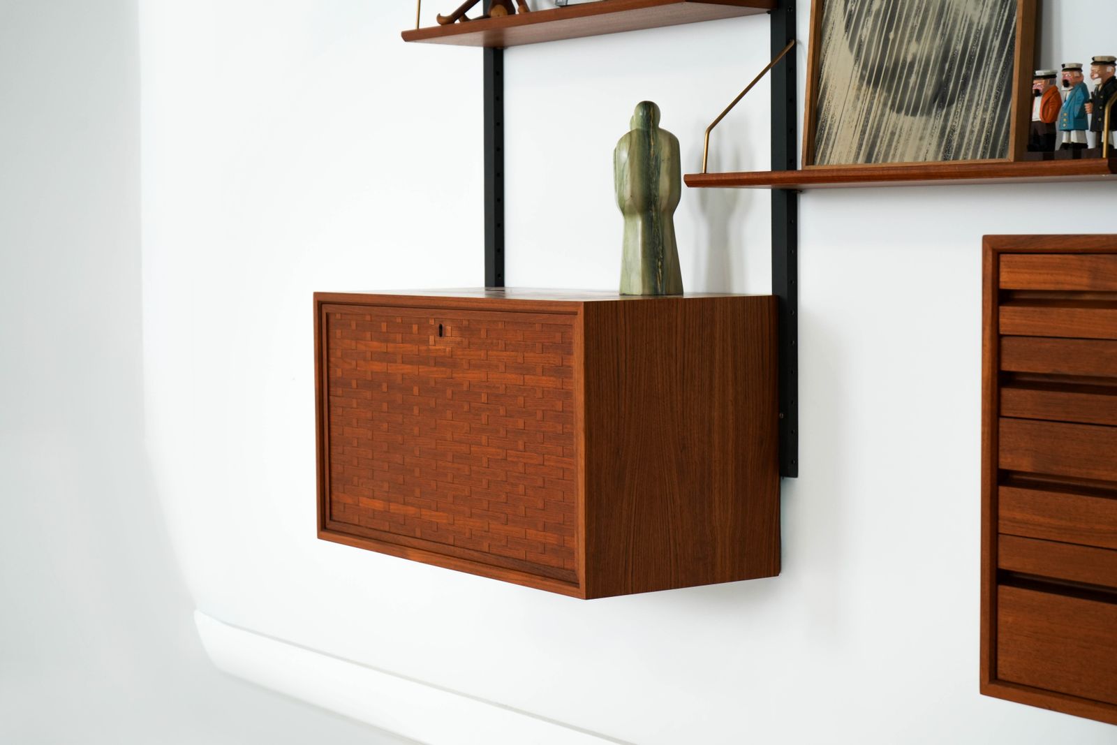 Teak Modular Shelving Unit, Danish Design, 1960s, Designer: Poul Cadovius photo buy