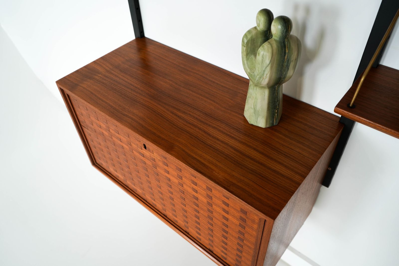 photo vintage Teak Modular Shelving Unit, Danish Design, 1960s, Designer: Poul Cadovius