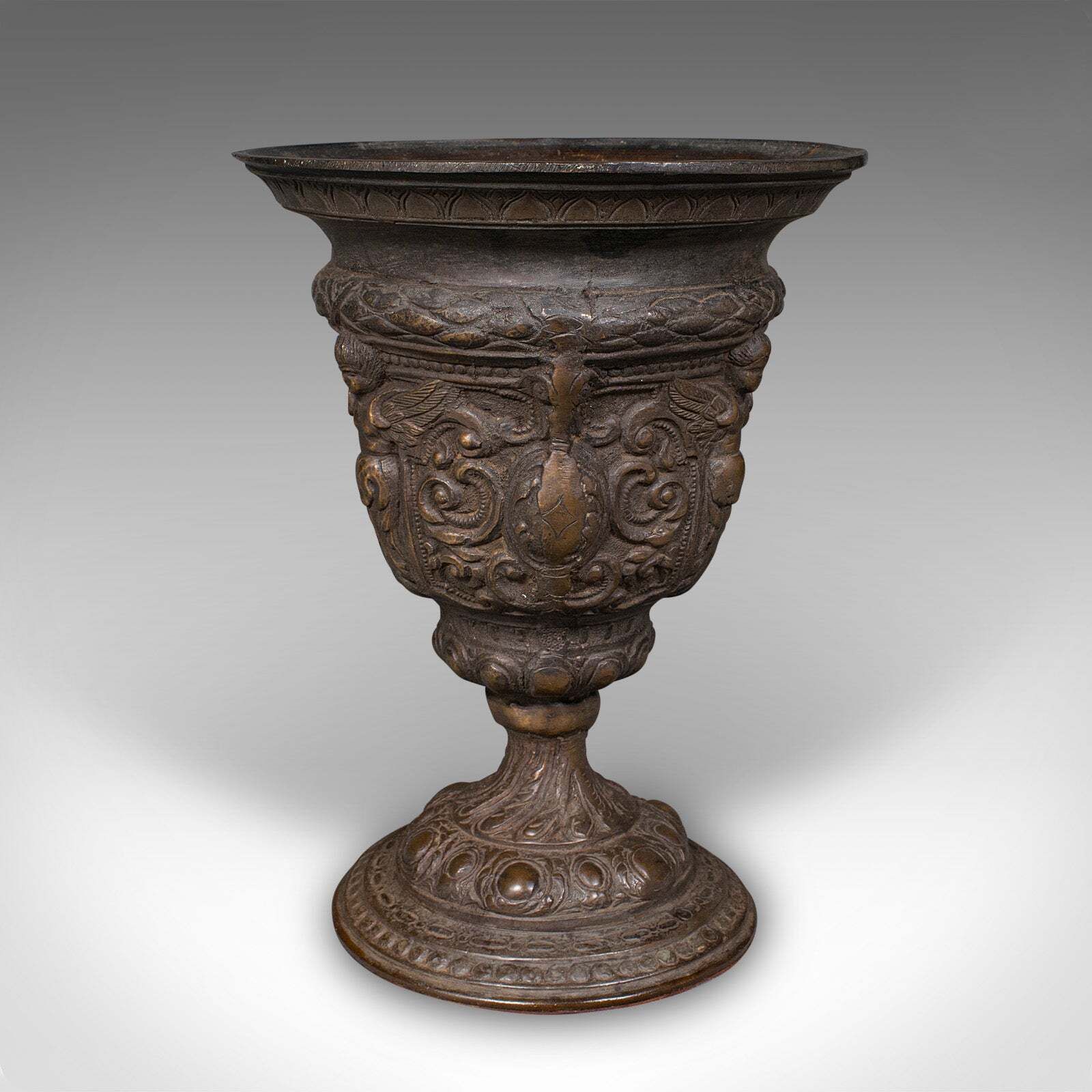 Antique Grand Tour Planter, Italian, Bronze, Bouquet Vase, Urn, Early Victorian photo for sale