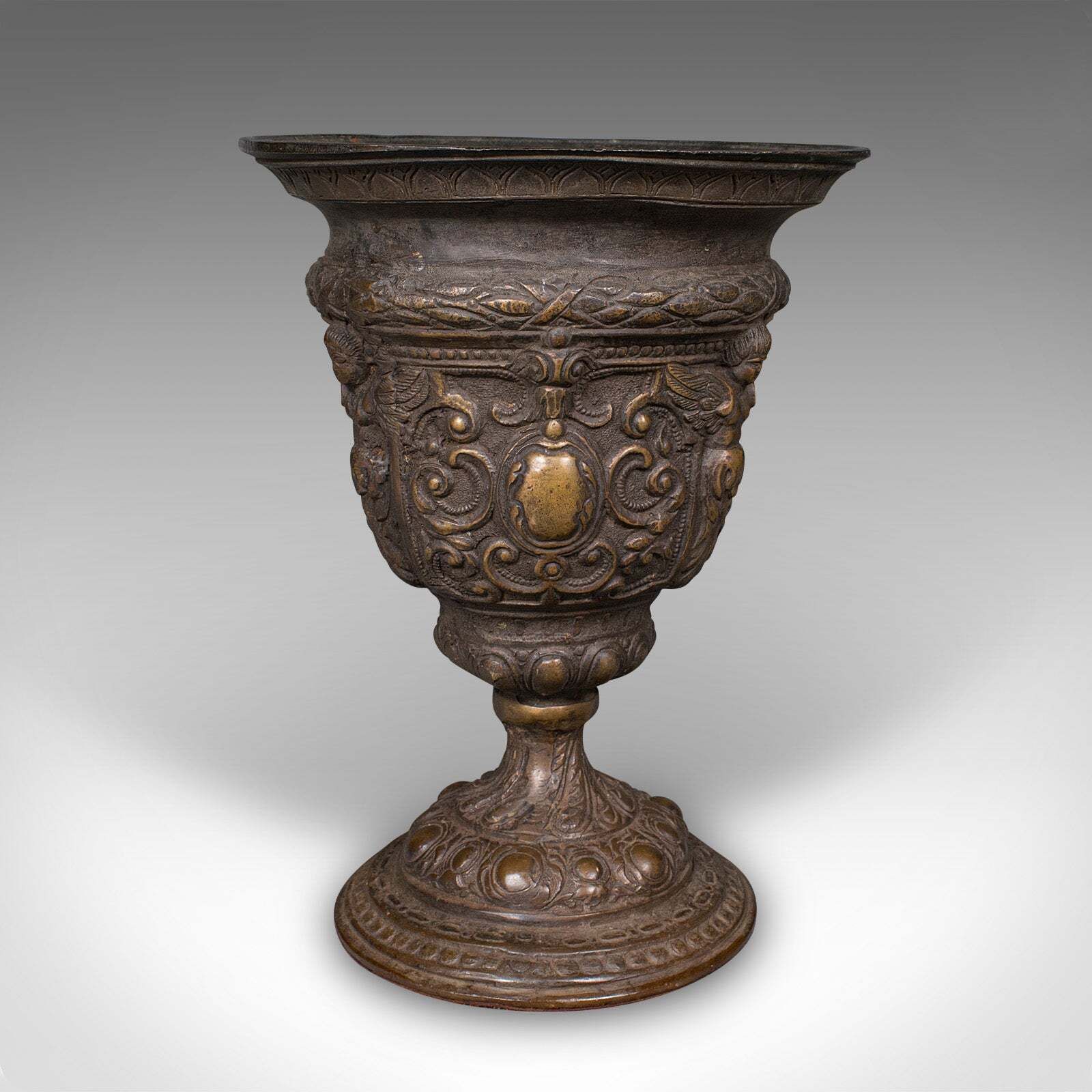 Antique Grand Tour Planter, Italian, Bronze, Bouquet Vase, Urn, Early Victorian photo 2297.0