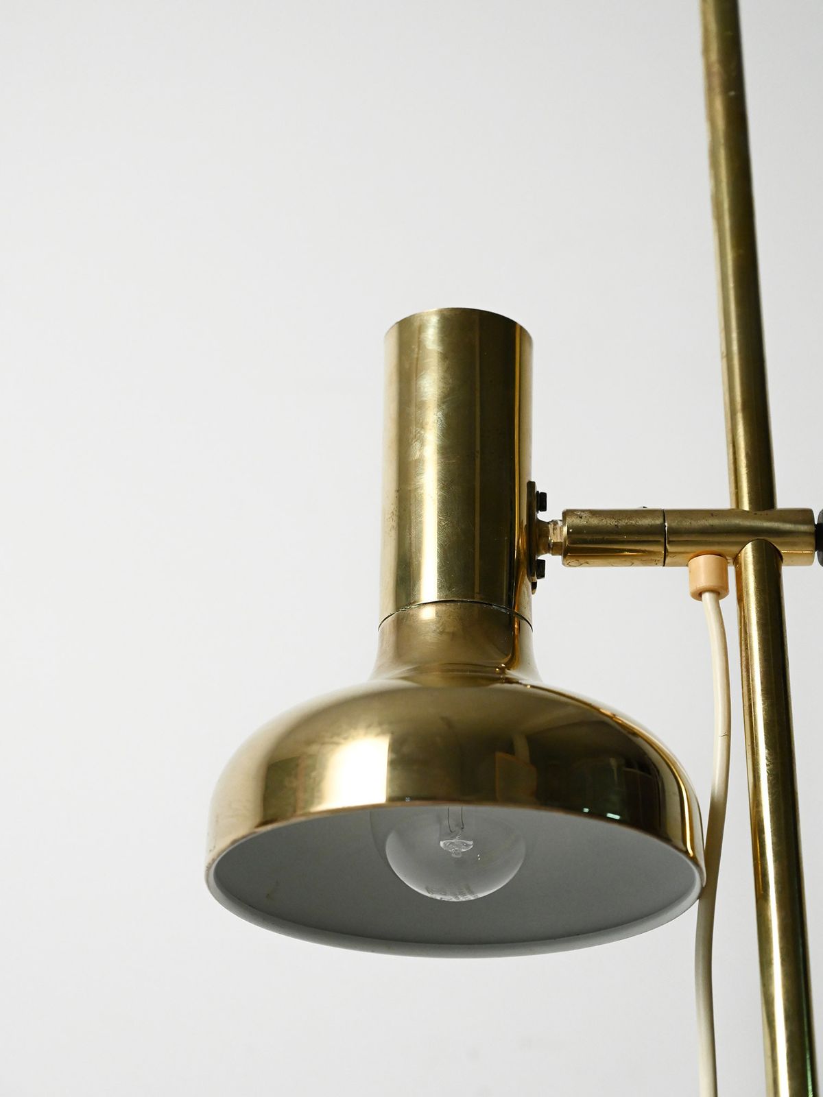 photo for sale Scandinavian Brass Floor Lamp With Two Adjustable Light Points
