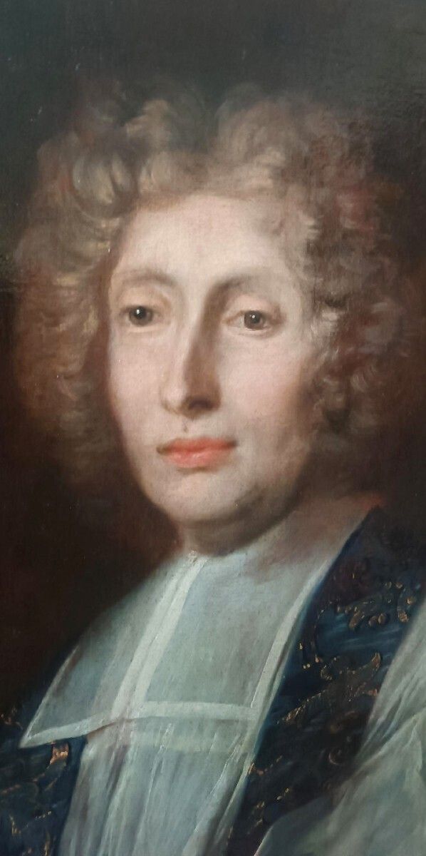 Antique Painting On Canvas Depicting The Portrait Of A Prelate, French School, 18th Century photo 2325.0
