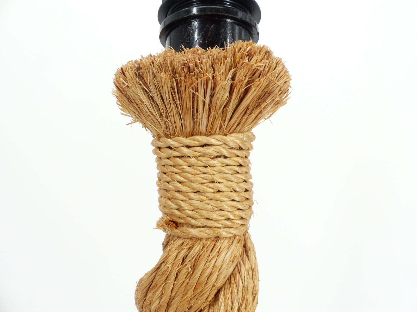 Rope Lamp, Work In The Style Of Audoux & Minet, Circa 1970 1980 photo 700.0