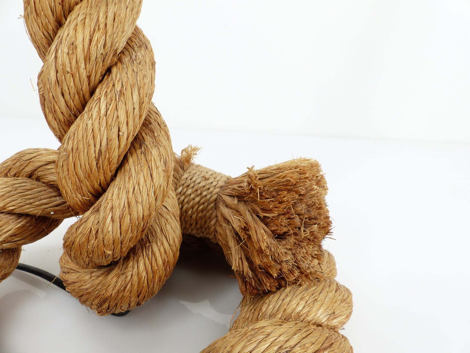 Rope Lamp, Work In The Style Of Audoux & Minet, Circa 1970 1980 photo buy