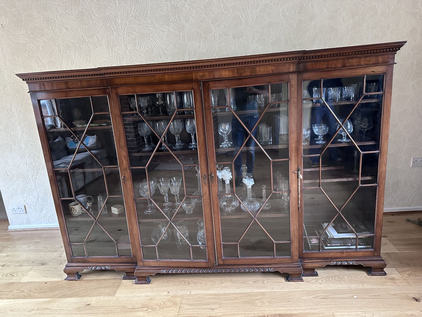 photo for sale Antique Display Cabinet/Bookcase By Muirhead Moffat And Co. Glasgow
