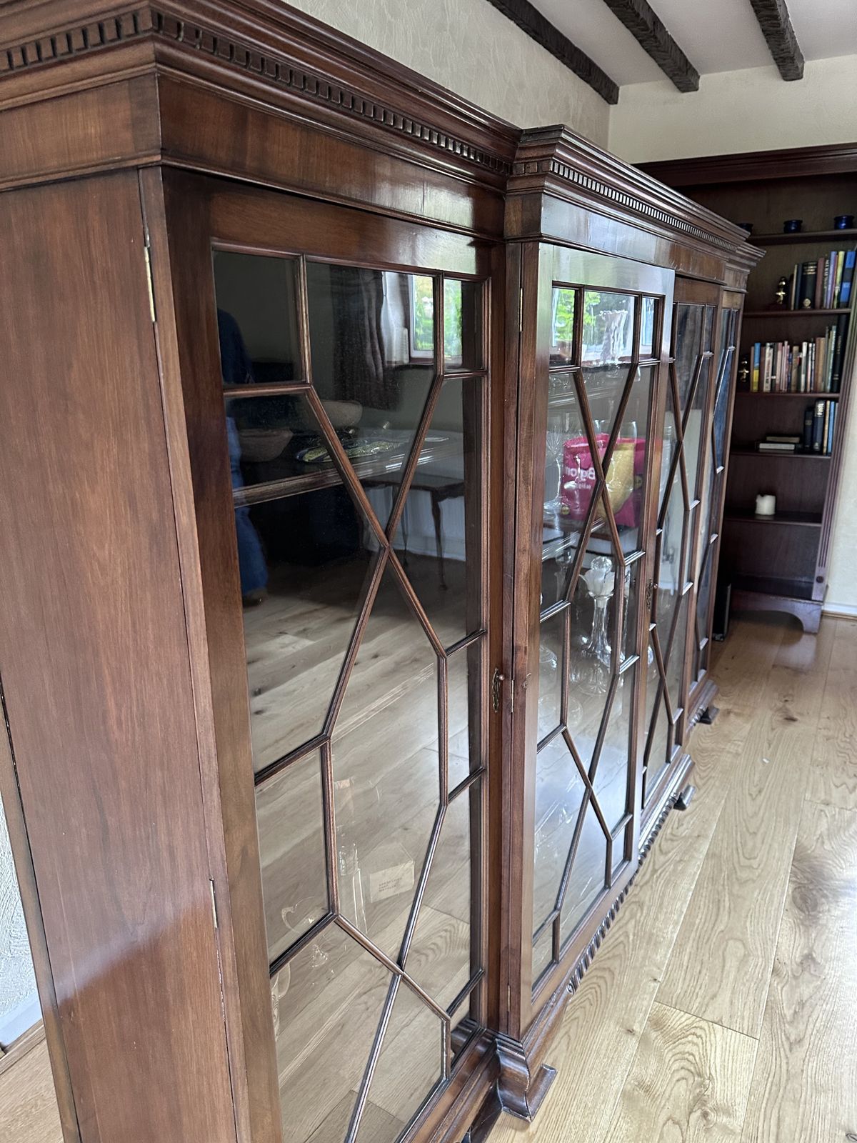 photo vinterior Antique Display Cabinet/Bookcase By Muirhead Moffat And Co. Glasgow