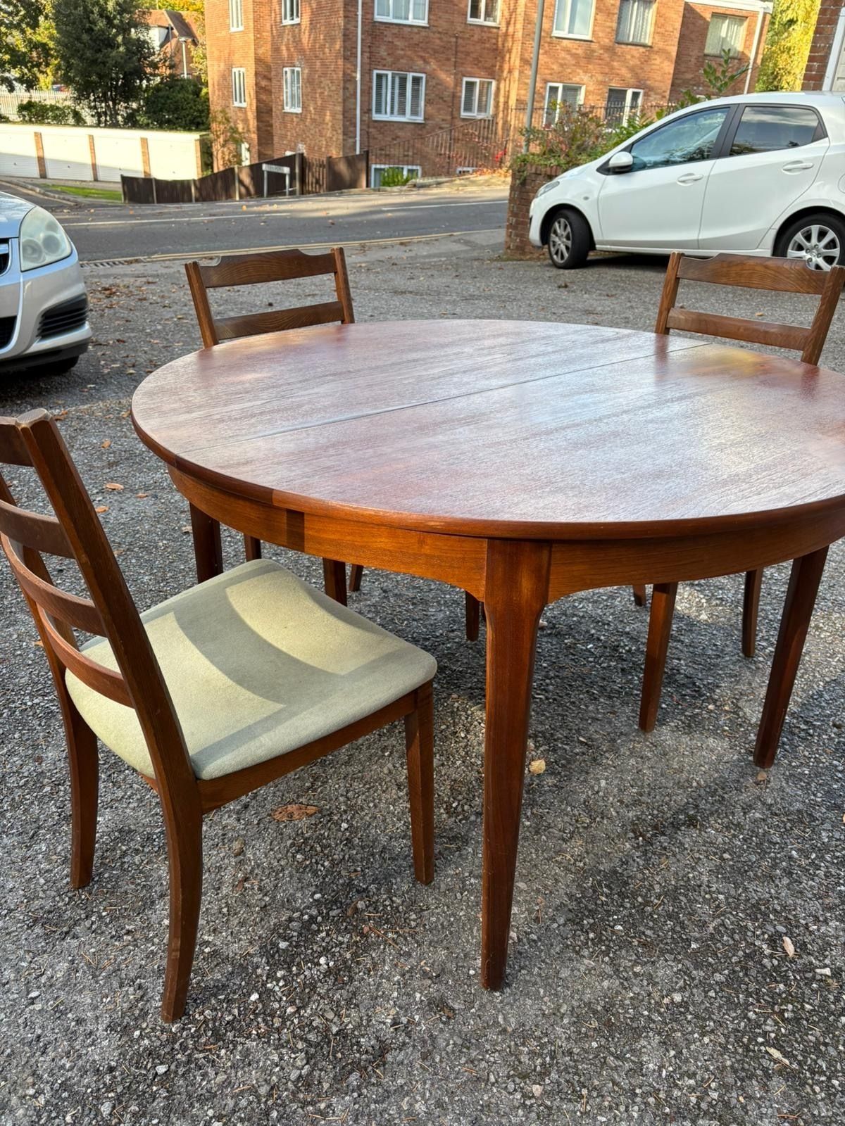G Plan Fresco Extendable Dining Table + 3 Original Chairs photo for sale