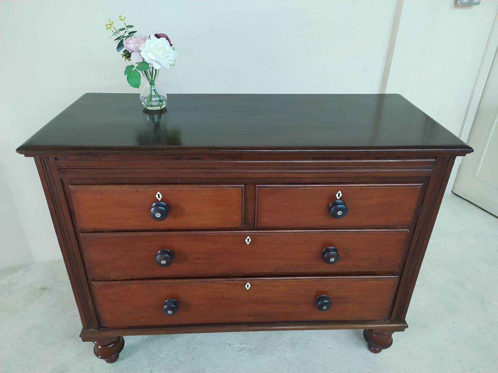Large Victorian Chest Of Drawers, Mahogany