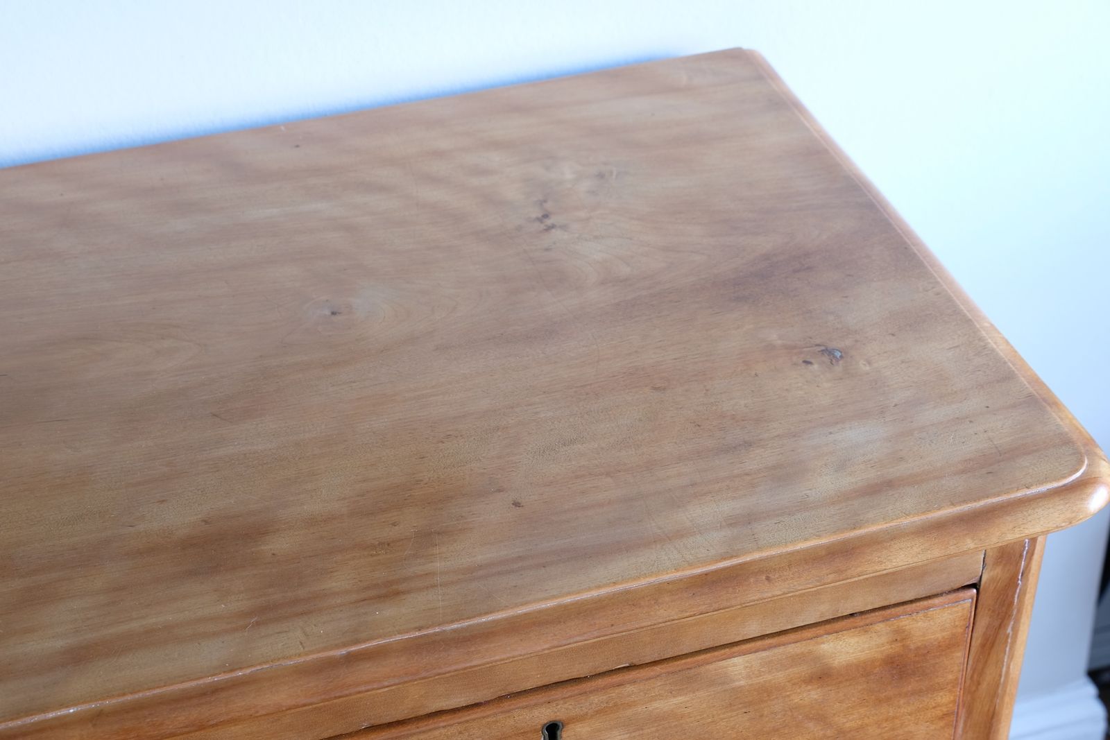 1280.0 Victorian Scottish Satin Birch Chest Of Drawers With Plinth Drawer photo