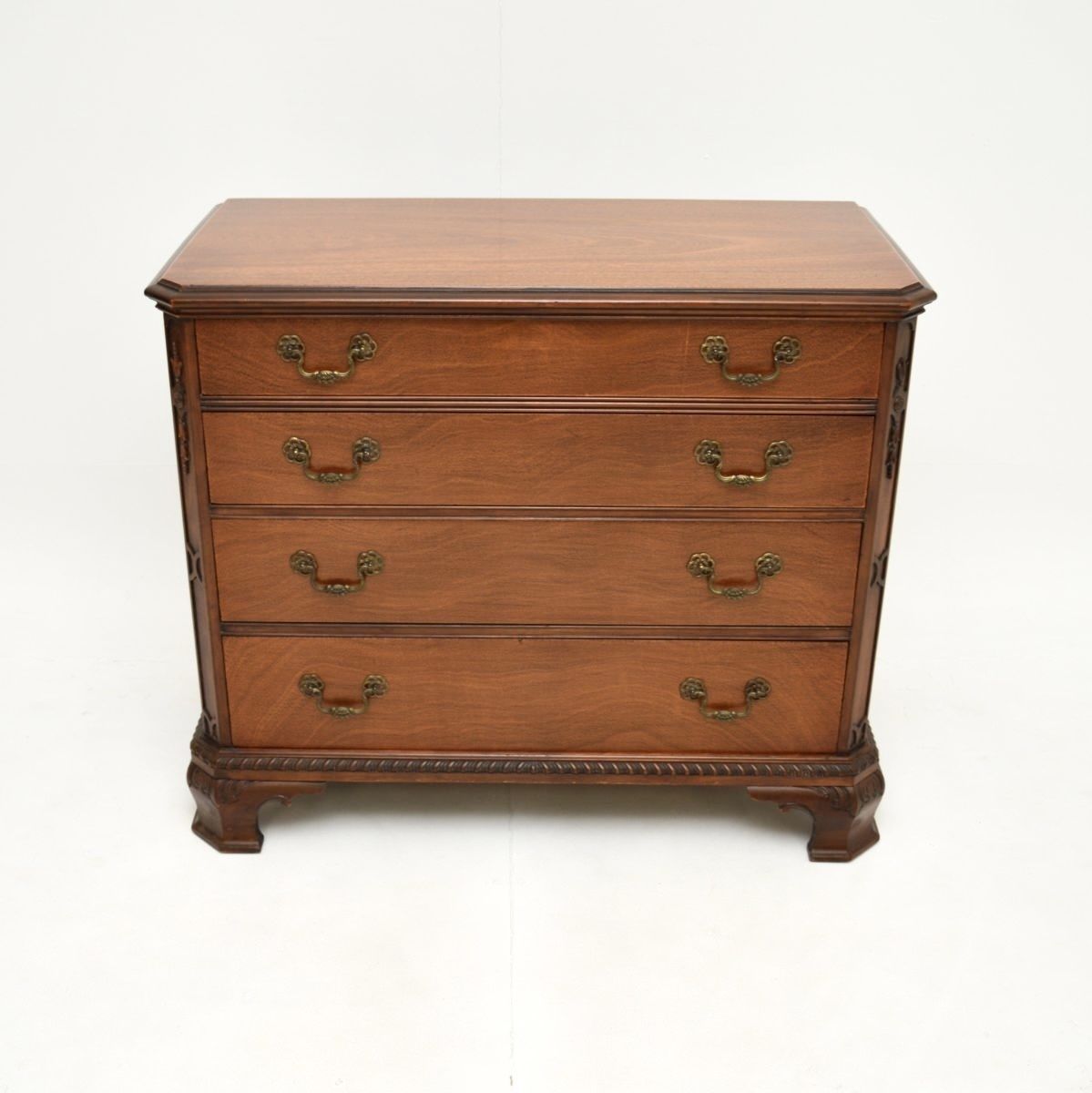 Antique Georgian Style Mahogany Chest Of Drawers photo furniture