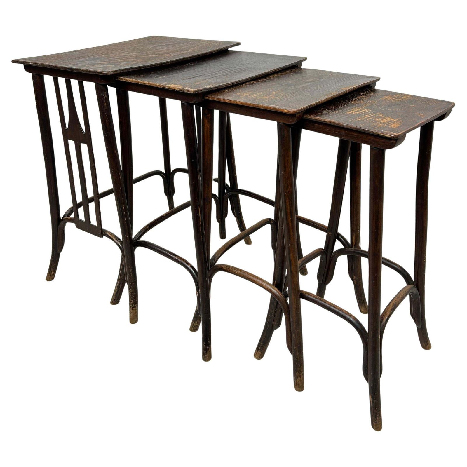 Secession Nesting Tables No. 958aby Siegel Or Kolo Moser Ex. By J&J Kohn